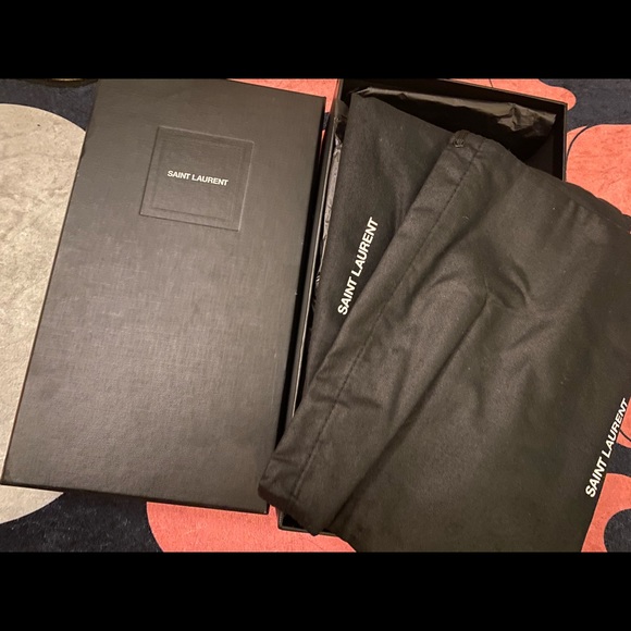 Saint Laurent YSL Monogram Leather Espadrilles - Picture 9 of 11